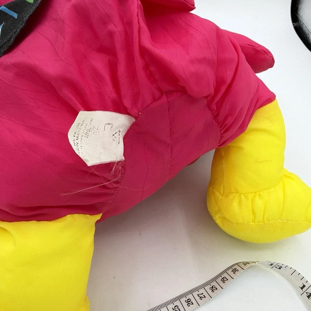 Vintage Puffalump Toucan Bird Wild Things Plush Tropical Pink 1987 Fisher Price